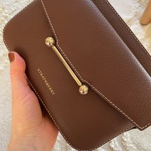 Strathberry bag camera bag chocolate